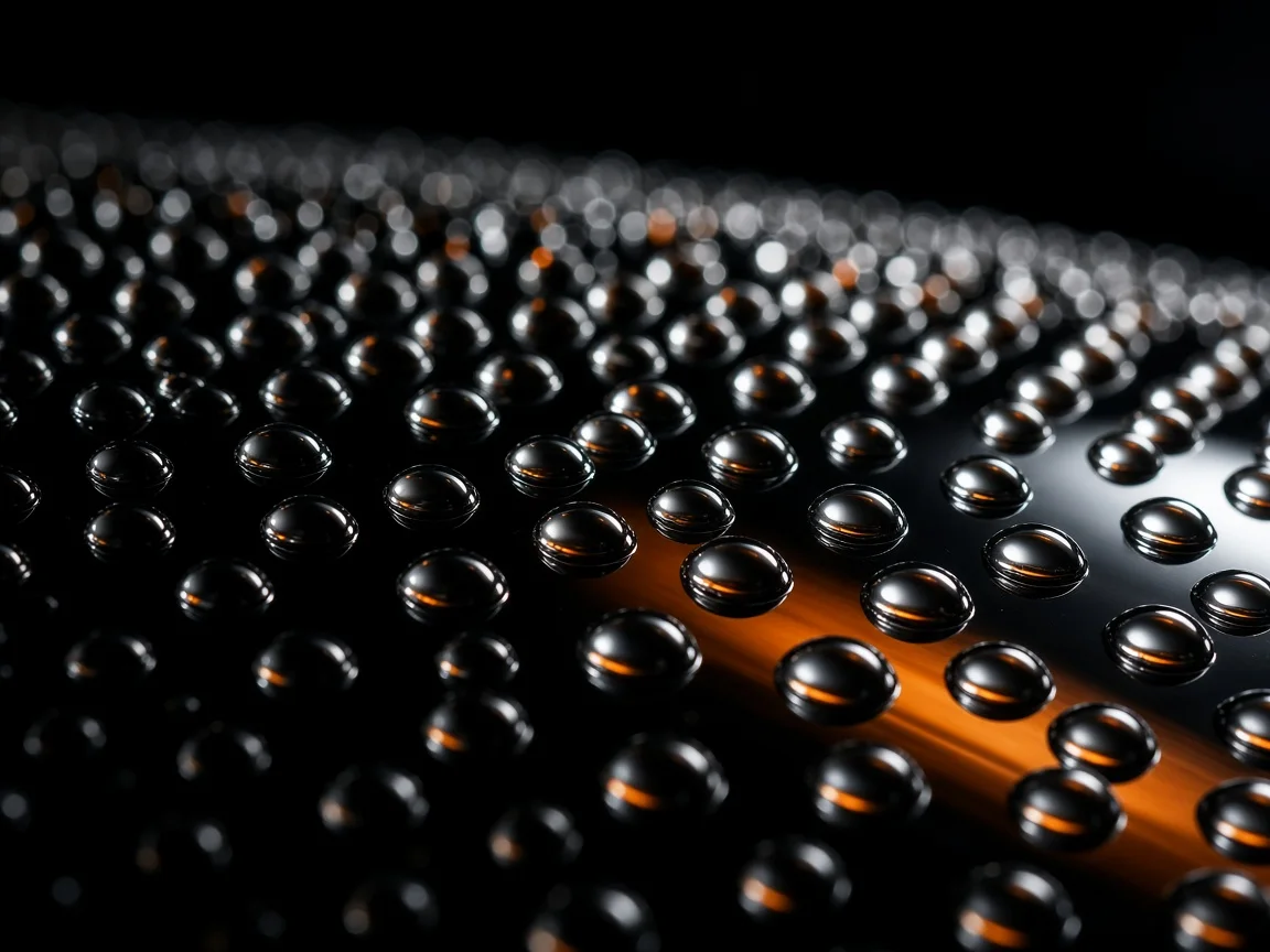 Water beading tightly on a freshly graphene-coated surface