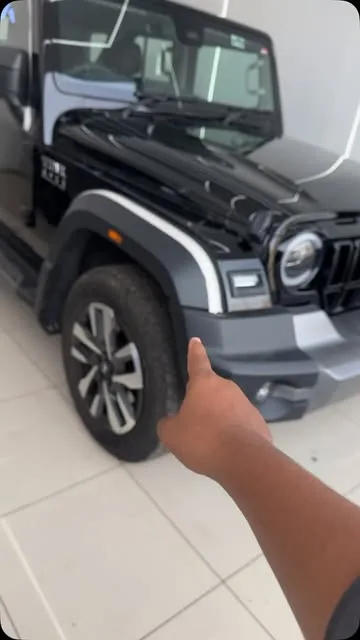 Black Mahindra Thar detailed at AUTOBIX