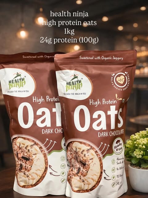 Health Ninja High Protein Oats photographed at Brotein Hub