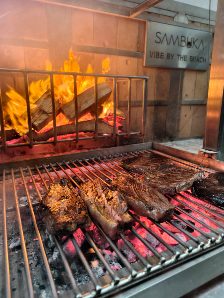 Grilling scene